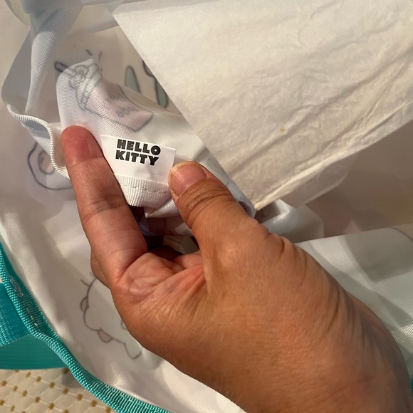 🌹2/$20🌹Sanrio Hello Kitty Hamburger Large Capacity Grocery Bag - Picture 6 of 7